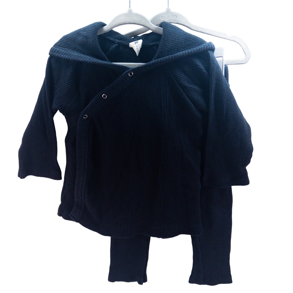 Kate Quinn Kids Set 3T‎ Top Hoodie Bear Ears Organic Cotton Ribbed Pants